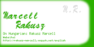 marcell rakusz business card